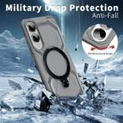 For Samsung Galaxy S25 Edge 5G Frosted MagSafe Holder Phone Case(Grey) - 3