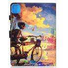 For iPad Air 2022 / 2020 10.9 Colored Drawing Stitching Horizontal Flip Leather Case with Holder & Card Slots & Sleep / Wake-up function(Bike Boy) - 2