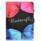 For iPad Air 2022 / 2020 10.9 Colored Drawing Stitching Horizontal Flip Leather Case with Holder & Card Slots & Sleep / Wake-up function(Butterfly Love) - 2