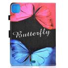 For iPad Air 2022 / 2020 10.9 Colored Drawing Stitching Horizontal Flip Leather Case with Holder & Card Slots & Sleep / Wake-up function(Butterfly Love) - 3