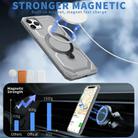For iPhone 11 Pro Max Frosted MagSafe Holder Phone Case(Grey) - 2