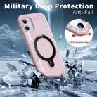 For iPhone 11 Frosted MagSafe Holder Phone Case(Pink) - 3