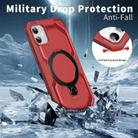 For iPhone 11 Frosted MagSafe Holder Phone Case(Red) - 3