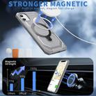 For iPhone 11 Frosted MagSafe Holder Phone Case(Grey) - 2