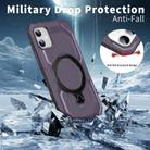 For iPhone 11 Frosted MagSafe Holder Phone Case(Purple) - 3