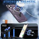 For iPhone 11 Pro Frosted MagSafe Holder Phone Case(Purple) - 2
