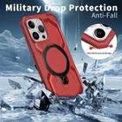 For iPhone 13 Pro Max Frosted MagSafe Holder Phone Case(Red) - 3