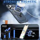 For iPhone 13 Pro Max Frosted MagSafe Holder Phone Case(Blue) - 2