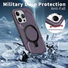 For iPhone 13 Pro Max Frosted MagSafe Holder Phone Case(Purple) - 3