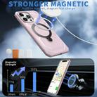For iPhone 13 Pro Frosted MagSafe Holder Phone Case(Pink) - 2
