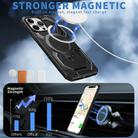 For iPhone 13 Pro Frosted MagSafe Holder Phone Case(Black) - 2