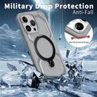 For iPhone 15 Pro Max Frosted MagSafe Holder Phone Case(Grey) - 3