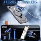 For iPhone 16e Frosted MagSafe Holder Phone Case(Grey) - 2