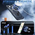For iPhone 16e Frosted MagSafe Holder Phone Case(Blue) - 2