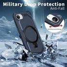 For iPhone 16e Frosted MagSafe Holder Phone Case(Blue) - 3