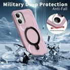 For iPhone 16 Frosted MagSafe Holder Phone Case(Pink) - 3