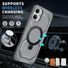 For iPhone 16 Frosted MagSafe Holder Phone Case(Grey) - 2