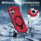 For iPhone 17 Frosted MagSafe Holder Phone Case(Red) - 3