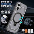 For iPhone 17 Frosted MagSafe Holder Phone Case(Grey) - 2