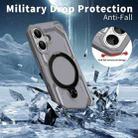 For iPhone 17 Frosted MagSafe Holder Phone Case(Grey) - 3