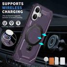 For iPhone 17 Frosted MagSafe Holder Phone Case(Purple) - 2