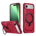 For iPhone 17 Air Frosted MagSafe Holder Phone Case(Red) - 1