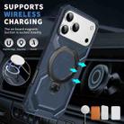 For iPhone 17 Pro Max Frosted MagSafe Holder Phone Case(Blue) - 2