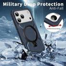 For iPhone 17 Pro Max Frosted MagSafe Holder Phone Case(Blue) - 3