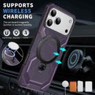 For iPhone 17 Pro Max Frosted MagSafe Holder Phone Case(Purple) - 2