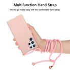 For Samsung Galaxy S25 Ultra 5G Wheat Straw Material Hybrid TPU Phone Case with Lanyard(Pink) - 3