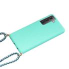 For Samsung Galaxy S25+ 5G Wheat Straw Material Hybrid TPU Phone Case with Lanyard(Green) - 2