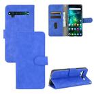 For TCL 10 Pro Solid Color Skin Feel Magnetic Buckle Horizontal Flip Calf Texture PU Leather Case with Holder & Card Slots & Wallet(Blue) - 1