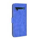 For TCL 10 Pro Solid Color Skin Feel Magnetic Buckle Horizontal Flip Calf Texture PU Leather Case with Holder & Card Slots & Wallet(Blue) - 3