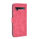 For TCL 10 Pro Solid Color Skin Feel Magnetic Buckle Horizontal Flip Calf Texture PU Leather Case with Holder & Card Slots & Wallet(Rose Red) - 3