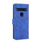 For TCL 10L Solid Color Skin Feel Magnetic Buckle Horizontal Flip Calf Texture PU Leather Case with Holder & Card Slots & Wallet(Blue) - 3
