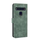 For TCL 10L Solid Color Skin Feel Magnetic Buckle Horizontal Flip Calf Texture PU Leather Case with Holder & Card Slots & Wallet(Green) - 3