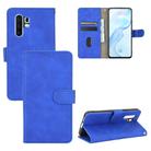 For Vivo X30 Pro Solid Color Skin Feel Magnetic Buckle Horizontal Flip Calf Texture PU Leather Case with Holder & Card Slots & Wallet(Blue) - 1