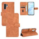 For Vivo X30 Pro Solid Color Skin Feel Magnetic Buckle Horizontal Flip Calf Texture PU Leather Case with Holder & Card Slots & Wallet(Brown) - 1