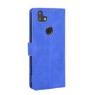 For Fujitsu Arrows RX (Arrows M05) Solid Color Skin Feel Magnetic Buckle Horizontal Flip Calf Texture PU Leather Case with Holder & Card Slots & Wallet(Blue) - 3