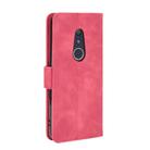 For Fujitsu Arrows Be4 (F-41A) Solid Color Skin Feel Magnetic Buckle Horizontal Flip Calf Texture PU Leather Case with Holder & Card Slots & Wallet(Rose Red) - 3