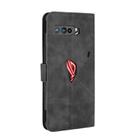 For ASUS ROG Phone 3 ZS661KS Solid Color Skin Feel Magnetic Buckle Horizontal Flip Calf Texture PU Leather Case with Holder & Card Slots & Wallet(Black) - 3