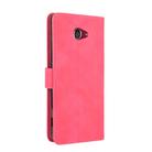 For Kyocera Basio 4 KYV47 Solid Color Skin Feel Magnetic Buckle Horizontal Flip Calf Texture PU Leather Case with Holder & Card Slots & Wallet(Rose Red) - 3