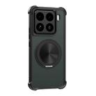 For Xiaomi 15 CD Texture 360 Degree Rotating Holder MagSafe Phone Case(Black) - 1
