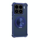 For Xiaomi 15 CD Texture 360 Degree Rotating Holder MagSafe Phone Case(Blue) - 1