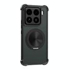 For Xiaomi 15 Pro CD Texture 360 Degree Rotating Holder MagSafe Phone Case(Black) - 1