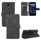 For Kyocera DIGNO BX Solid Color Skin Feel Magnetic Buckle Horizontal Flip Calf Texture PU Leather Case with Holder & Card Slots & Wallet(Black) - 1