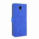 For Kyocera DIGNO BX Solid Color Skin Feel Magnetic Buckle Horizontal Flip Calf Texture PU Leather Case with Holder & Card Slots & Wallet(Blue) - 3