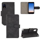 For Rakuten mini Solid Color Skin Feel Magnetic Buckle Horizontal Flip Calf Texture PU Leather Case with Holder & Card Slots & Wallet(Black) - 1