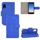 For Rakuten mini Solid Color Skin Feel Magnetic Buckle Horizontal Flip Calf Texture PU Leather Case with Holder & Card Slots & Wallet(Blue) - 1