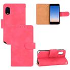 For Rakuten mini Solid Color Skin Feel Magnetic Buckle Horizontal Flip Calf Texture PU Leather Case with Holder & Card Slots & Wallet(Rose Red) - 1